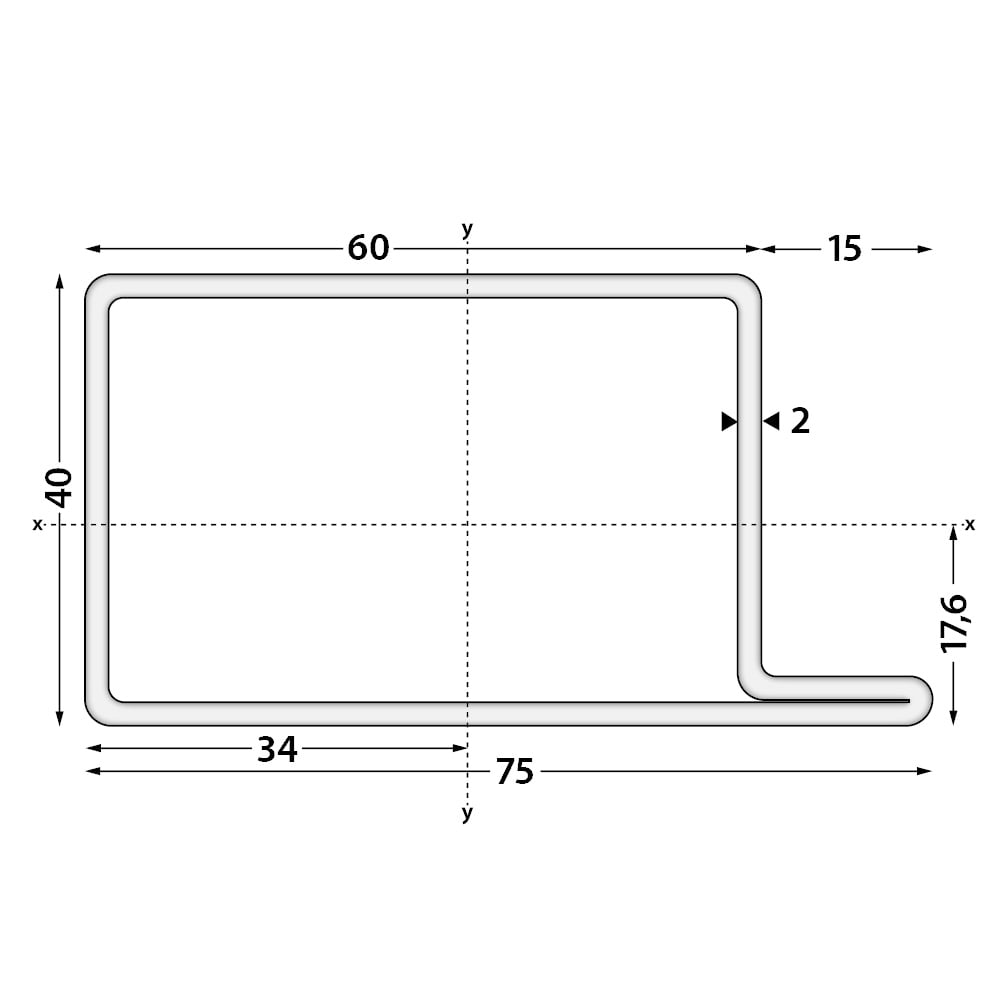  Hop profiel - HOP 62091 / RP 1049 - KGV staal - S235JR