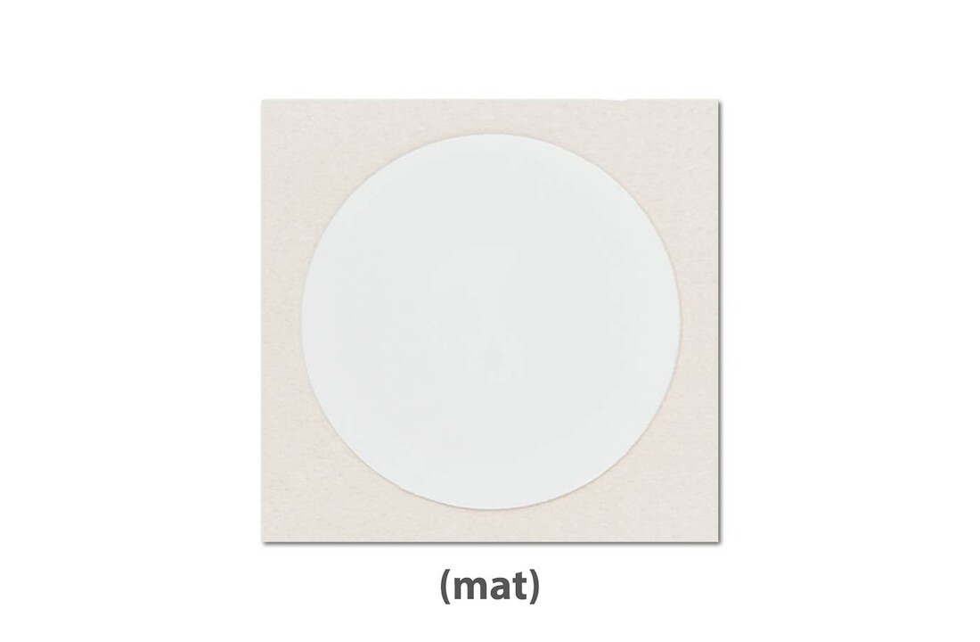 NFC-Sticker. Wit, mat. PP NTAG213 -38mm.-