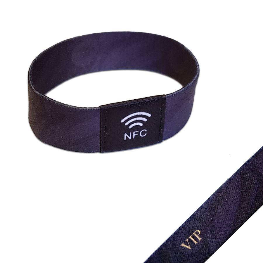 NTAG213 Event-polsband Bedrukt elastisch textiel