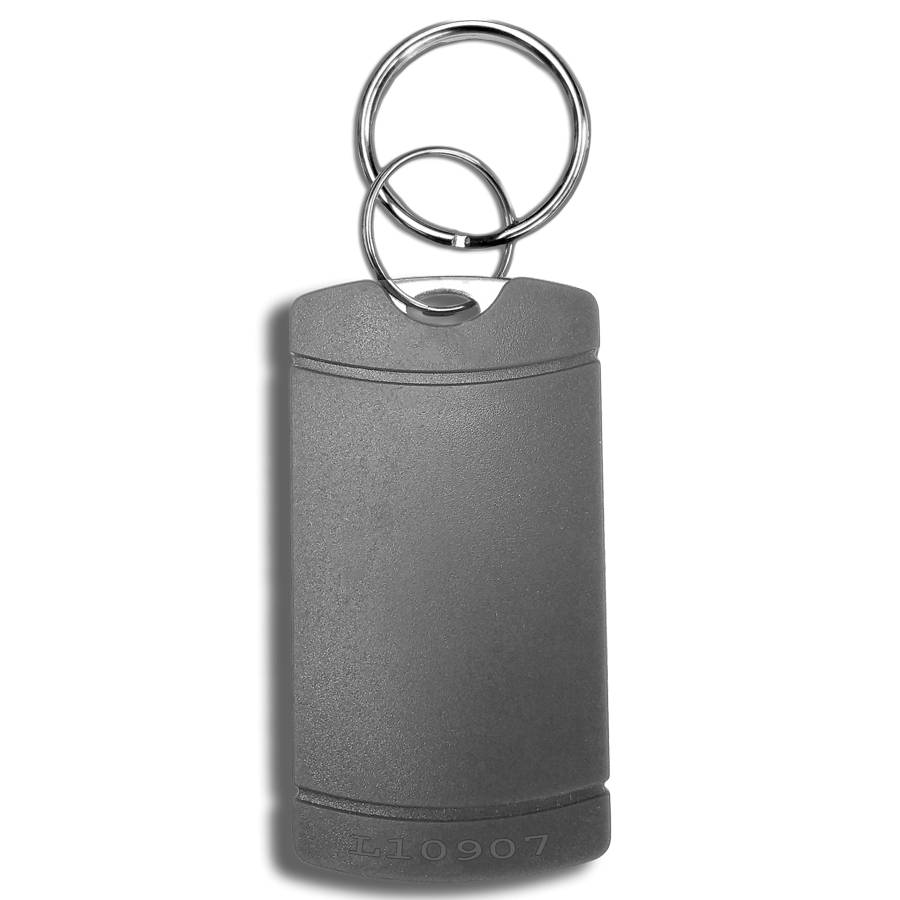 NTAG213 Luxe Sleutelhanger Grijs met volgnummer