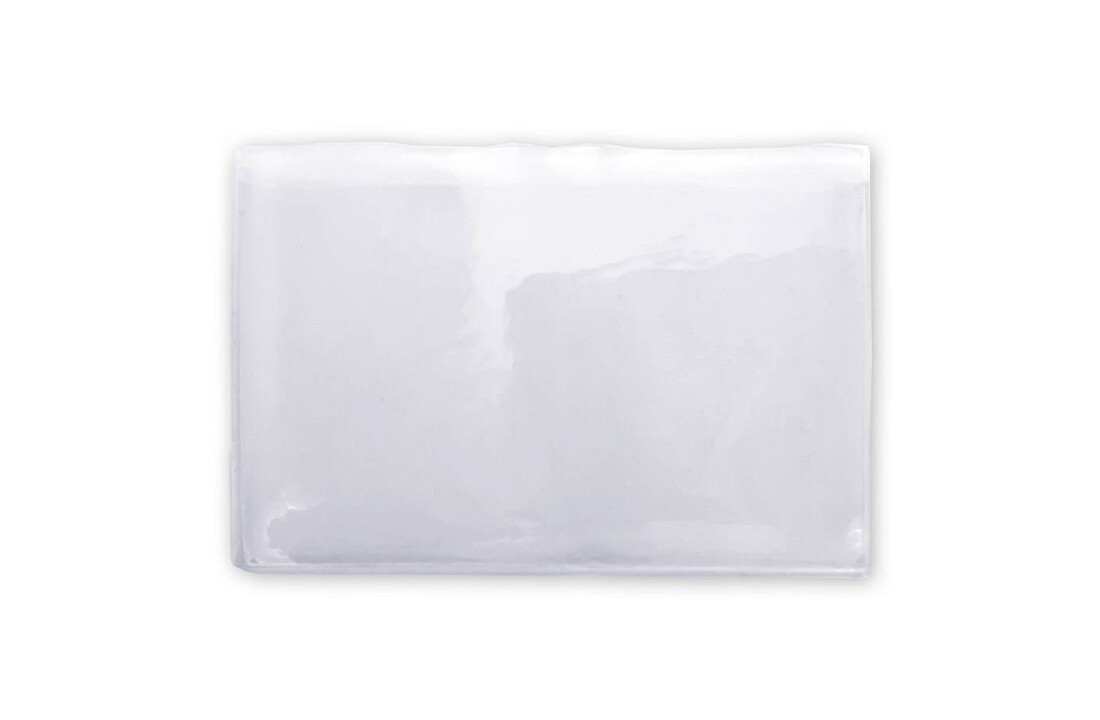 PVC kaart-hoesje voor horizontaal gebruik | Met kleeflaag op achterzijde