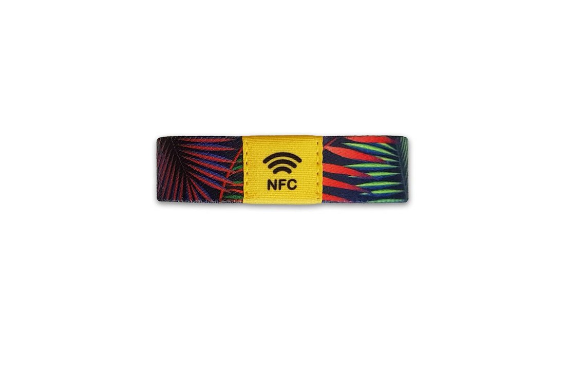 NTAG213 Event-polsband Bedrukt elastisch textiel