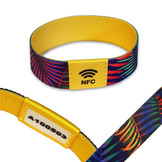 NTAG213 Event-polsband Bedrukt elastisch textiel