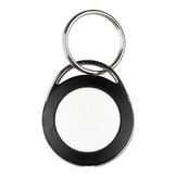 Custom Luxe Sleutelhanger Zwart Wit met volgnummer