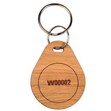 MIFARE Classic® EV1 1k Sleutelhanger Kersenhout met logo