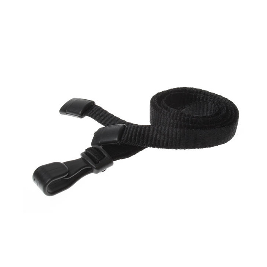 Lanyard met clip zwart