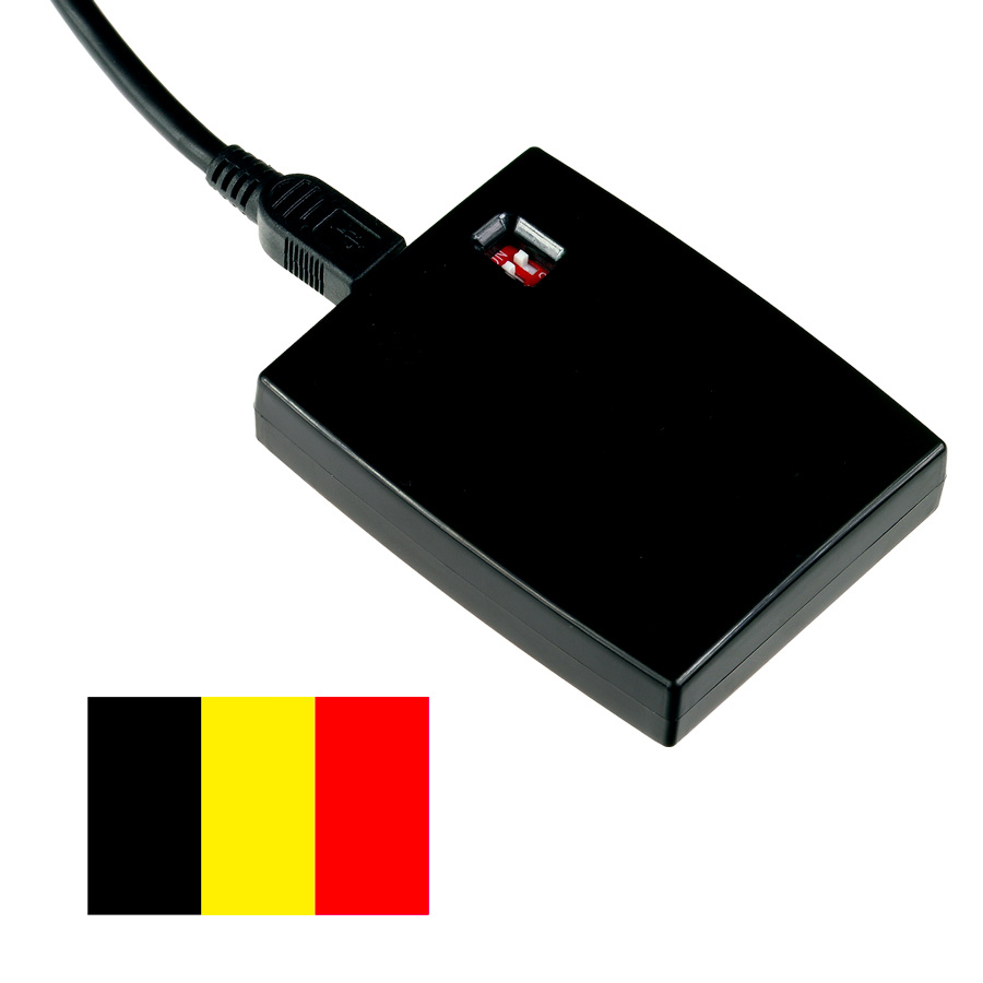 NFC ID-reader + keyboard emulator AZERTY (BE)