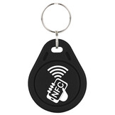 NTAG213 Sleutelhanger Zwart met Logo