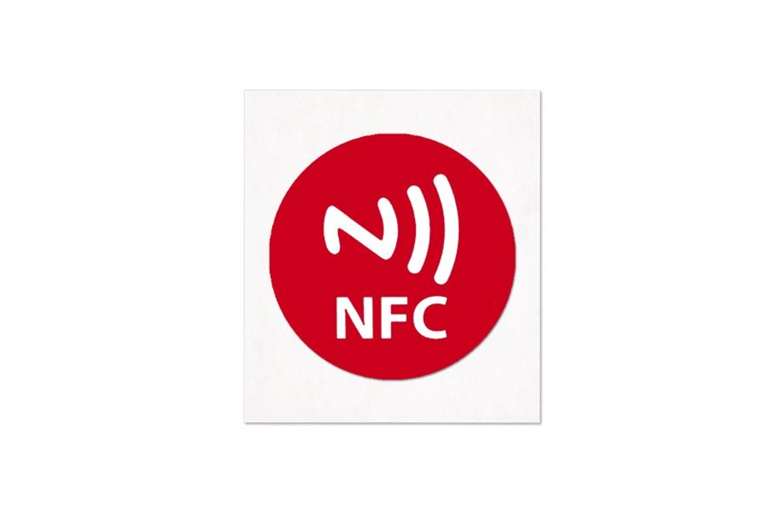 NFC-Sticke NTAG213 Logo Rood