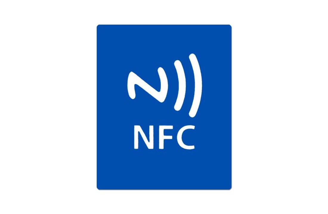 NTAG213 Sticker Blauw met Logo