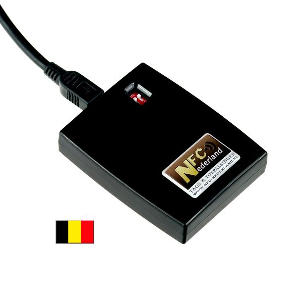NFC ID-reader + keyboard emulator AZERTY (BE)