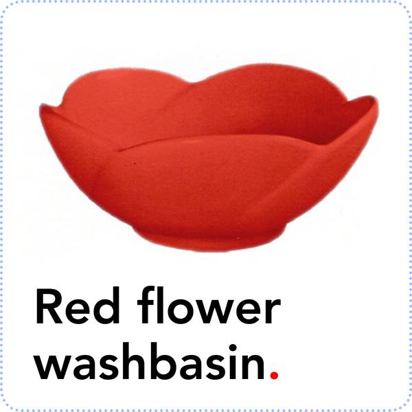 Bathroom Mania Spring Blossom | red