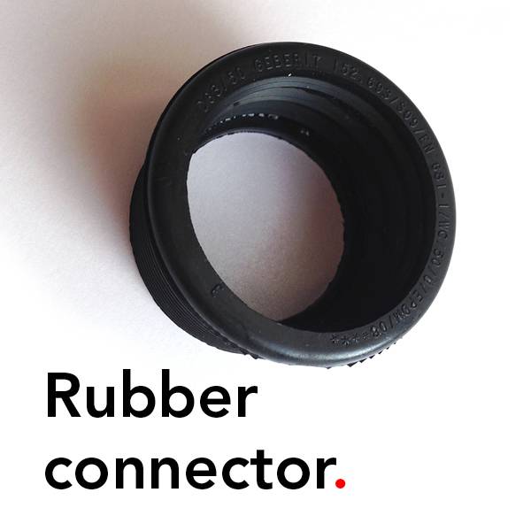 geberit rubber connector