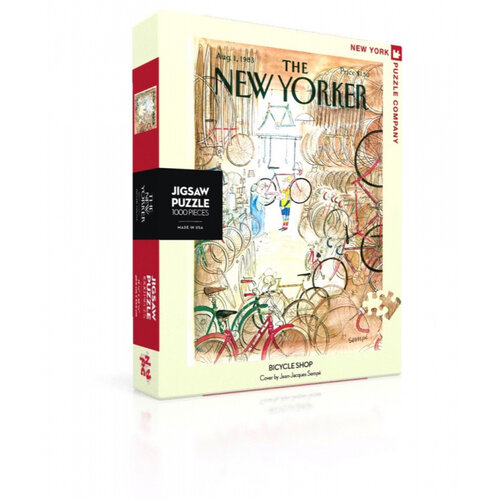 New York Puzzle Company New York Puzzle Company Fietsenwinkel - 1000 stukjes