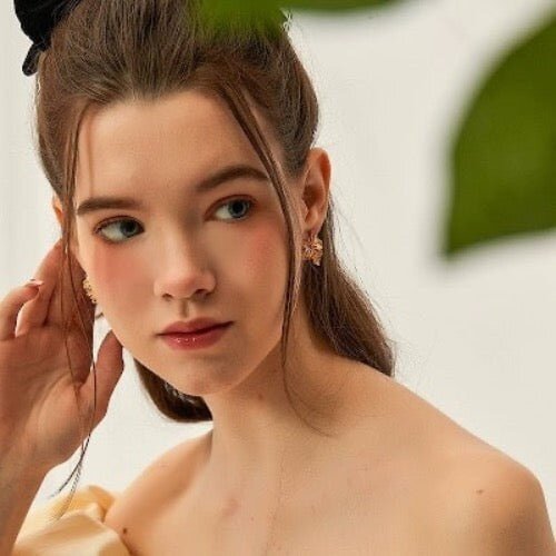 CiCi'De Jewelry Amsterdam - Esdoornblad Oorbellen