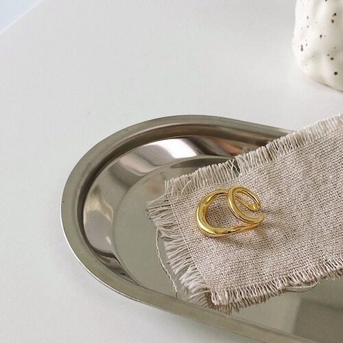 CiCi'De Jewelry Amsterdam Ronde Oormanchet met Dubbele lijn