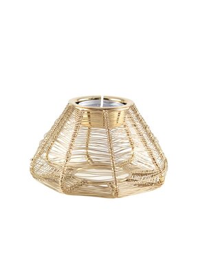 Aulica Conische Kaarsenhouder - Gouden Draad