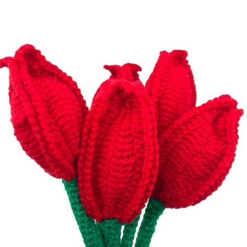 Handgemaakte Tulpen - Rood - 2 stuks Handgemaakte Tulpen - Rood - 2 stuks