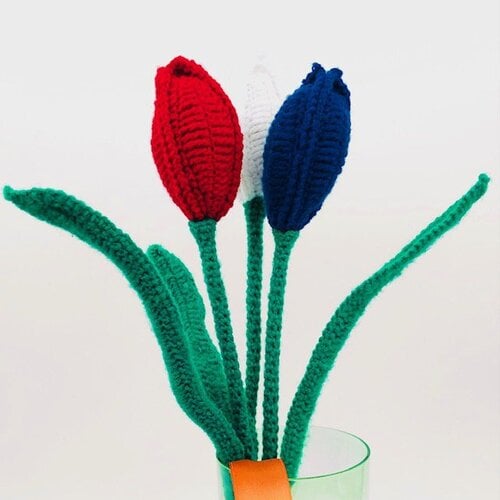 Handgemaakte Tulpen - Rood - 2 stuks Handgemaakte Tulpen - Rood - 2 stuks