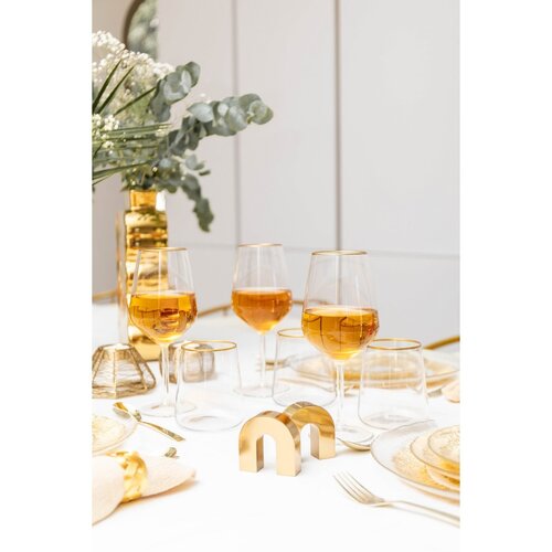 Aulica Glazen met Gouden Rand - Set van 6