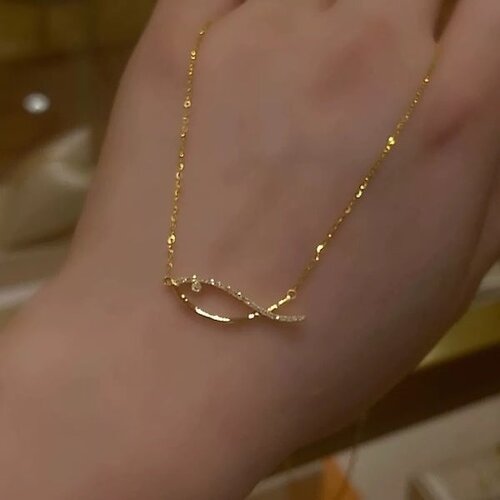 CiCi'De Jewelry Amsterdam Gouden ketting - Vis vorm met detail