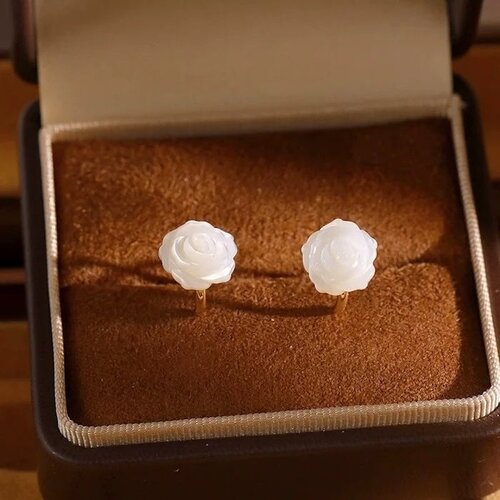 CiCi'De Jewelry Amsterdam Oorclip - Parelmoer Roos