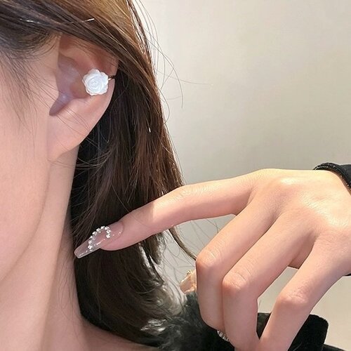 CiCi'De Jewelry Amsterdam Oorclip - Parelmoer Roos