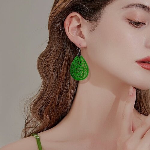 CiCi'De Jewelry Amsterdam Oorbellen - Waterdrop Jade