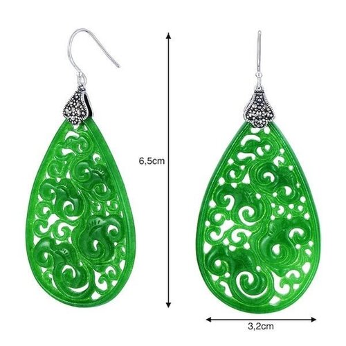 CiCi'De Jewelry Amsterdam Oorbellen - Waterdrop Jade