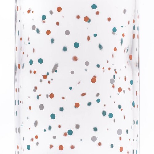 CARRY BOTTLES Glazen fles - Polkadots - 0,4 L