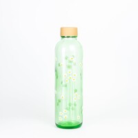 Glazen fles - Green Daisy - 0,7 L