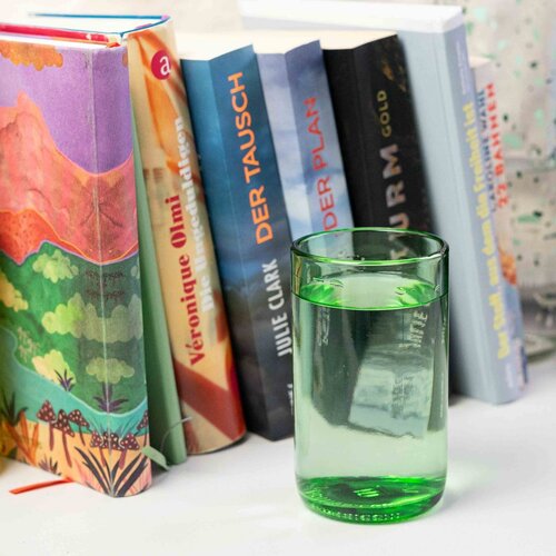 CARRY BOTTLES Groen Drinkglas - Set van 2