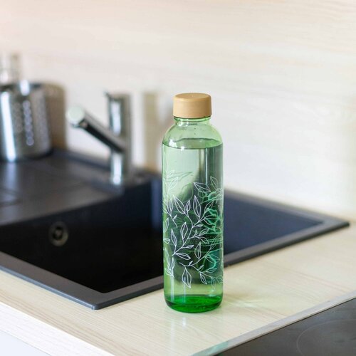 CARRY BOTTLES Glazen fles - Green Harmony - 0,7 L