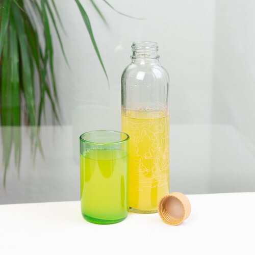 CARRY BOTTLES Groen Drinkglas - Set van 2