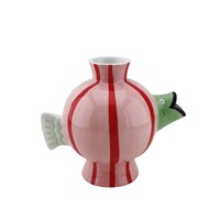 Keramieken Vaas - Fish - Pink/Mint/Red