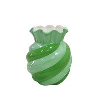 Keramieken Vaas - Swirl - Groen