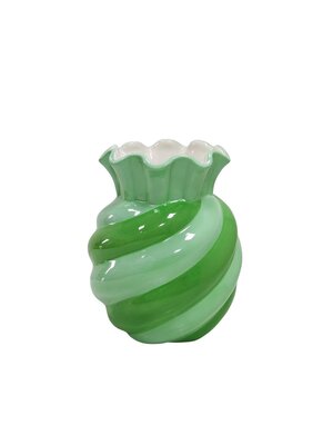 Housevitamin Keramieken Vaas - Swirl - Groen