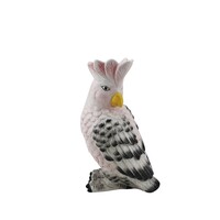 VASE-Cockatoe-Dolomite-roze/ groen-14-x10.5x22cm