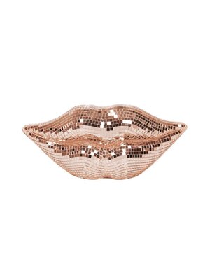 Housevitamin Disco Lips Ornament - Roségoud