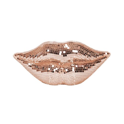 Housevitamin Disco Lips Ornament - Roségoud