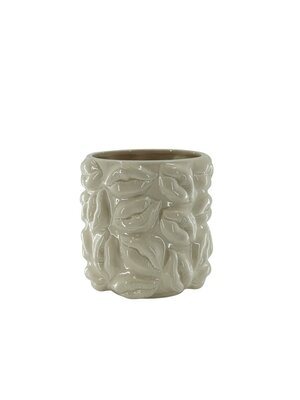Housevitamin Keramieken Pot - Kisses - Beige