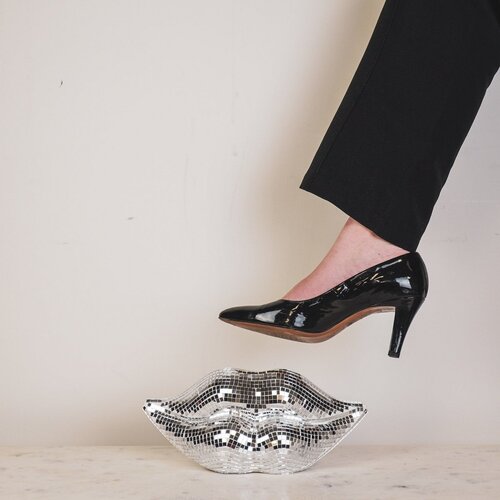 Housevitamin Disco Lips Ornament - Zilver