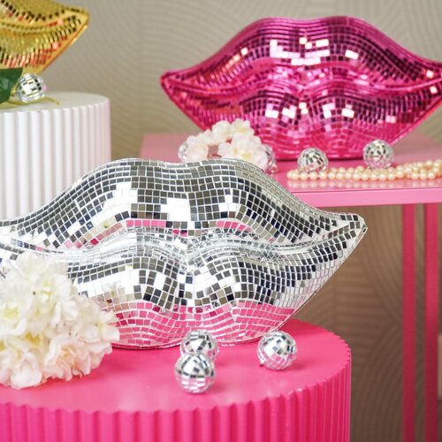 Housevitamin Disco Lips Ornament - Zilver