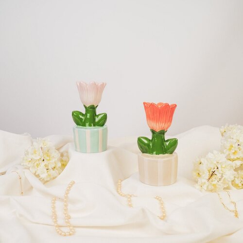 Housevitamin Kaarsenhouder - Tulp - Munt