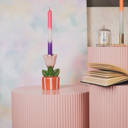 Housevitamin Kaarsenhouder - Tulp - Roze