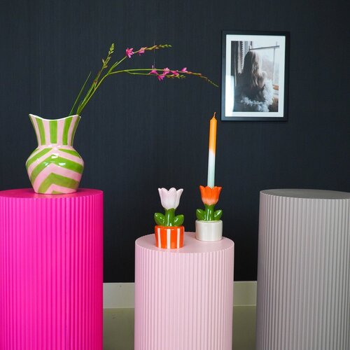 Housevitamin Kaarsenhouder - Tulp - Roze