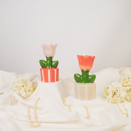 Housevitamin Kaarsenhouder - Tulp - Roze