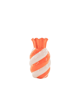 Housevitamin Keramieken Vaas - Swirl - Oranje
