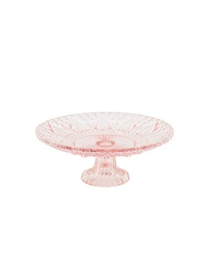 Housevitamin Taartbord - Glas - Roze - 22,5x8cm