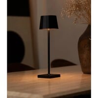 Oplaadbare tafellamp - William - Zwart